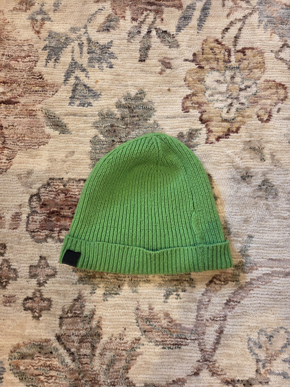 Reclaimed Vintage Bright Green Knit Beanie